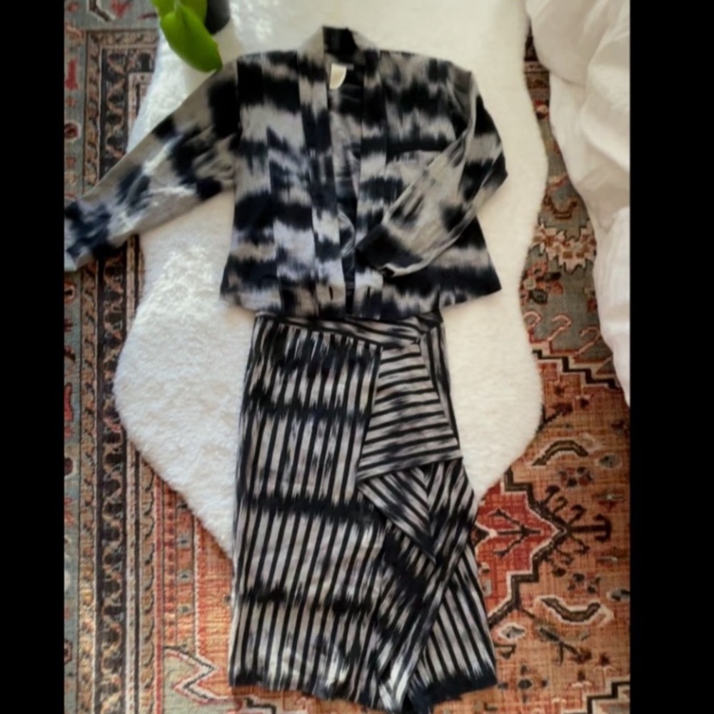 Issey Miyake 1985 runway skirt set